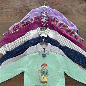 Polo by Ralph Lauren Kids' Colorful Button Down Shirt Collection